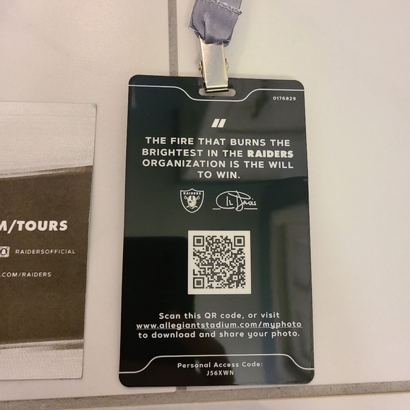 Las Vegas Raiders Allegiant Stadium Tour Souvenir Collectibles - Picture 3 of 5